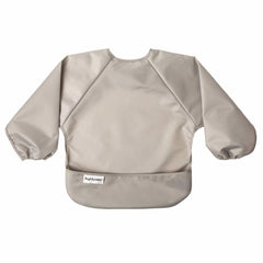 Tiny Twinkle long sleeve bib full-body-coverage keeps outfits clean during meals.