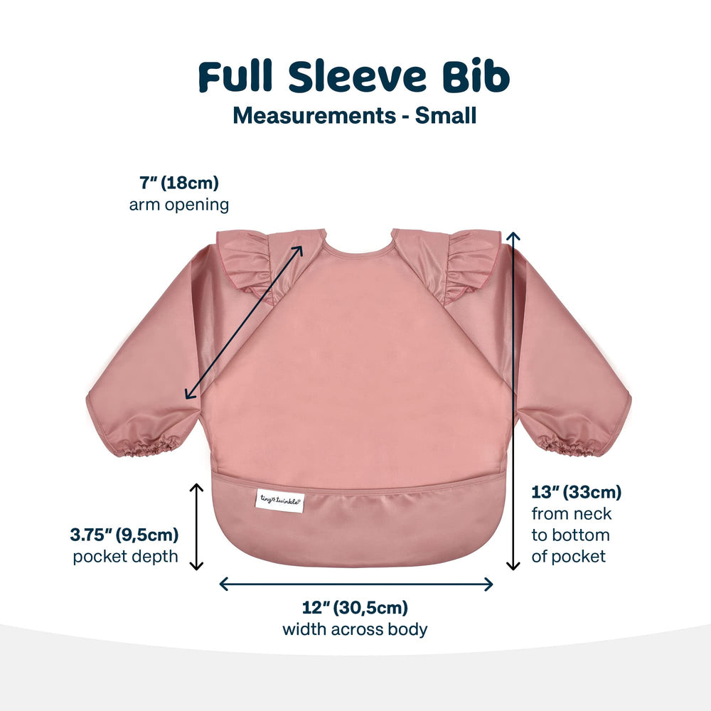 Tiny Twinkle baby mealtime-wear on a toddler demonstrates mess-proof protection during snacks.