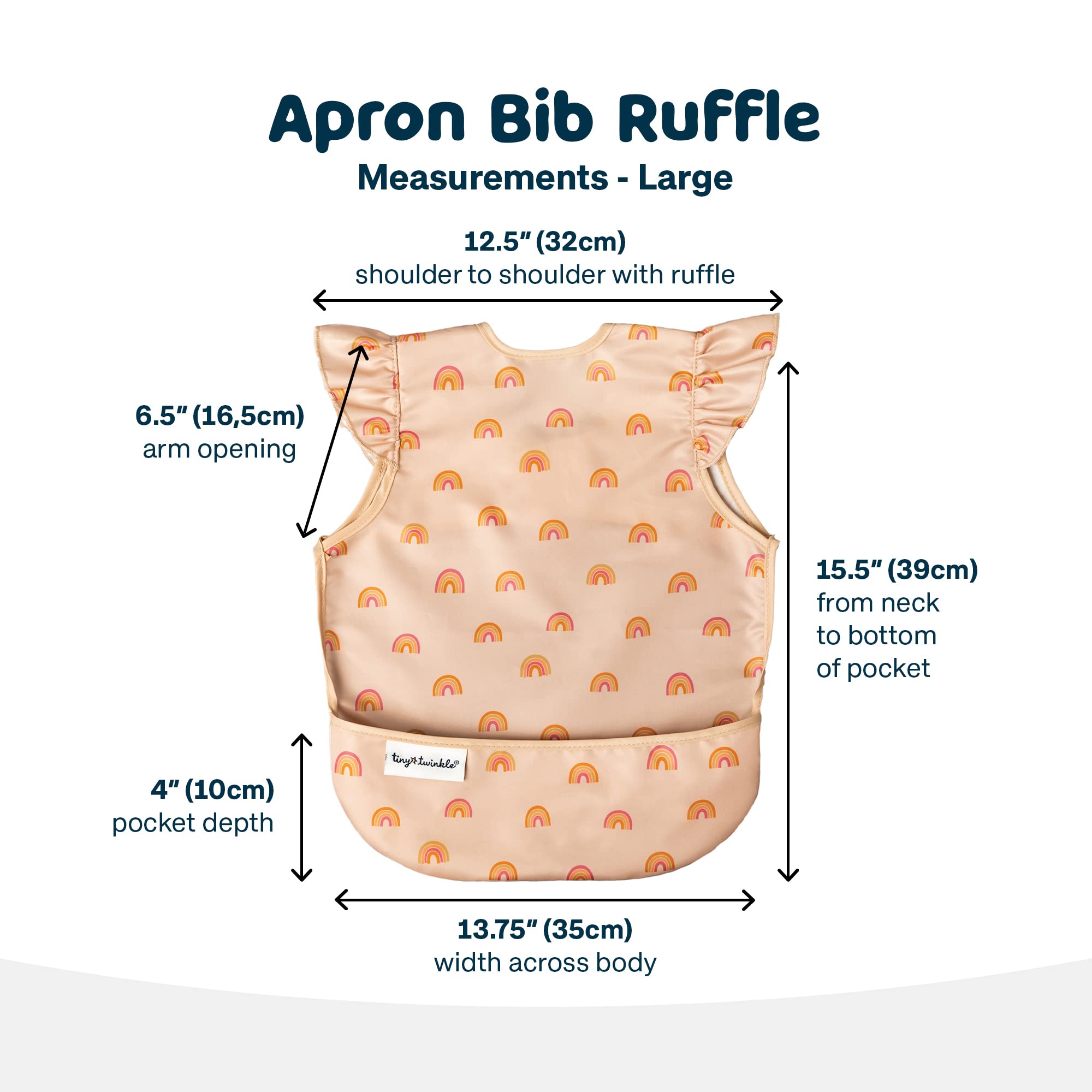 Tiny Twinkle machine-washable bib simplifies busy parents' cleanup.