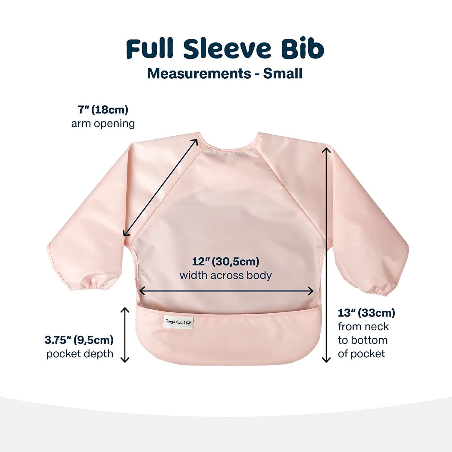 Tiny Twinkle machine-washable bibs simplify cleanup after messy snacks.