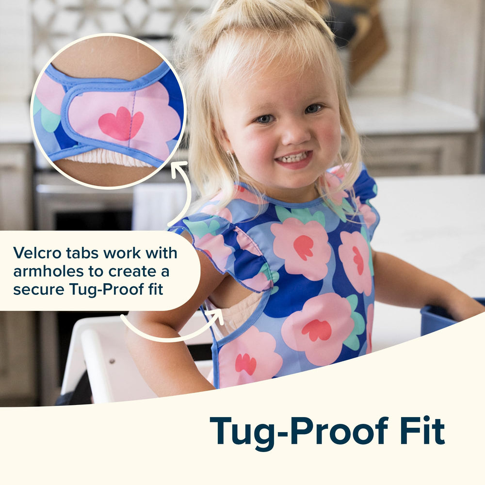 Tiny Twinkle bib folded flat demonstrates compact storage for busy families.