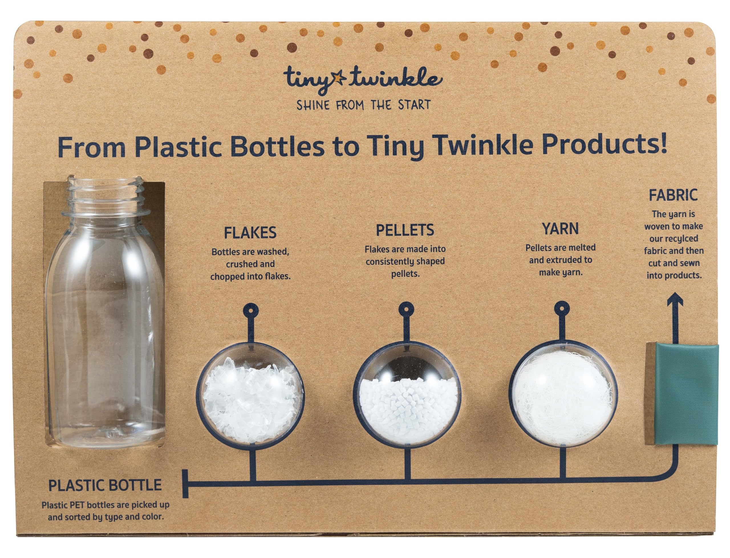 Tiny Twinkle mess-proof bib petite-safari design adds kid-friendly charm.