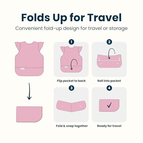 Tiny Twinkle Mess-Proof Bib is soft on skin and gentle during feeding.