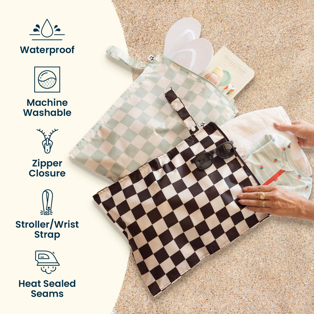 Tiny Twinkle wet bag fitting diapers and other baby items for organization
