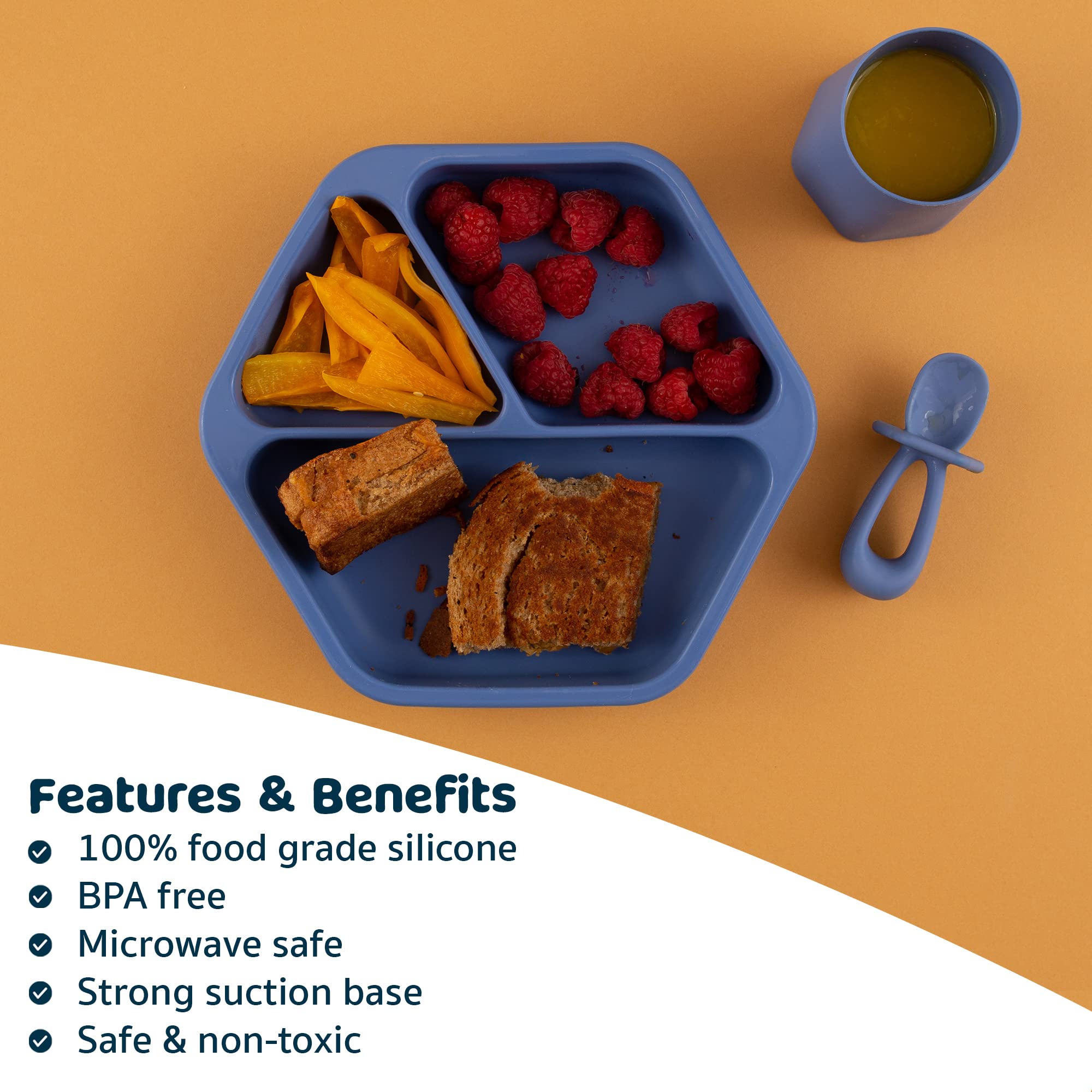 Tiny Twinkle microwave-safe plate image suggests quick reheating and easy cleanup.