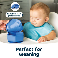Tiny Twinkle microwave-safe silicone bowl highlights heat-friendly reheating for quick meals