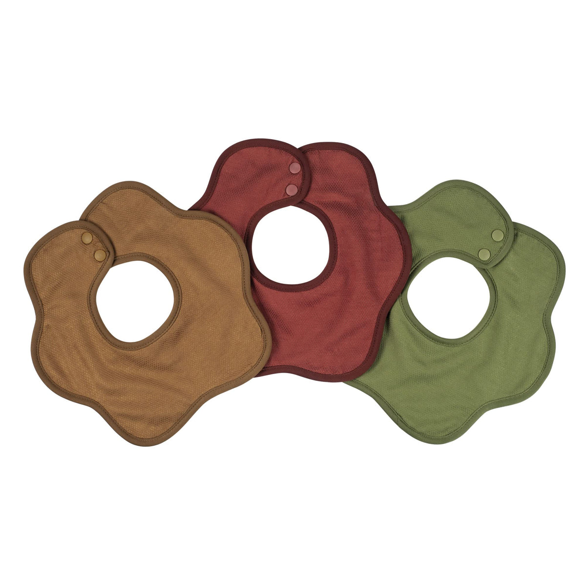 Tiny Twinkle Roundabout dribble-catching bib keeps baby outfits dry during teething.