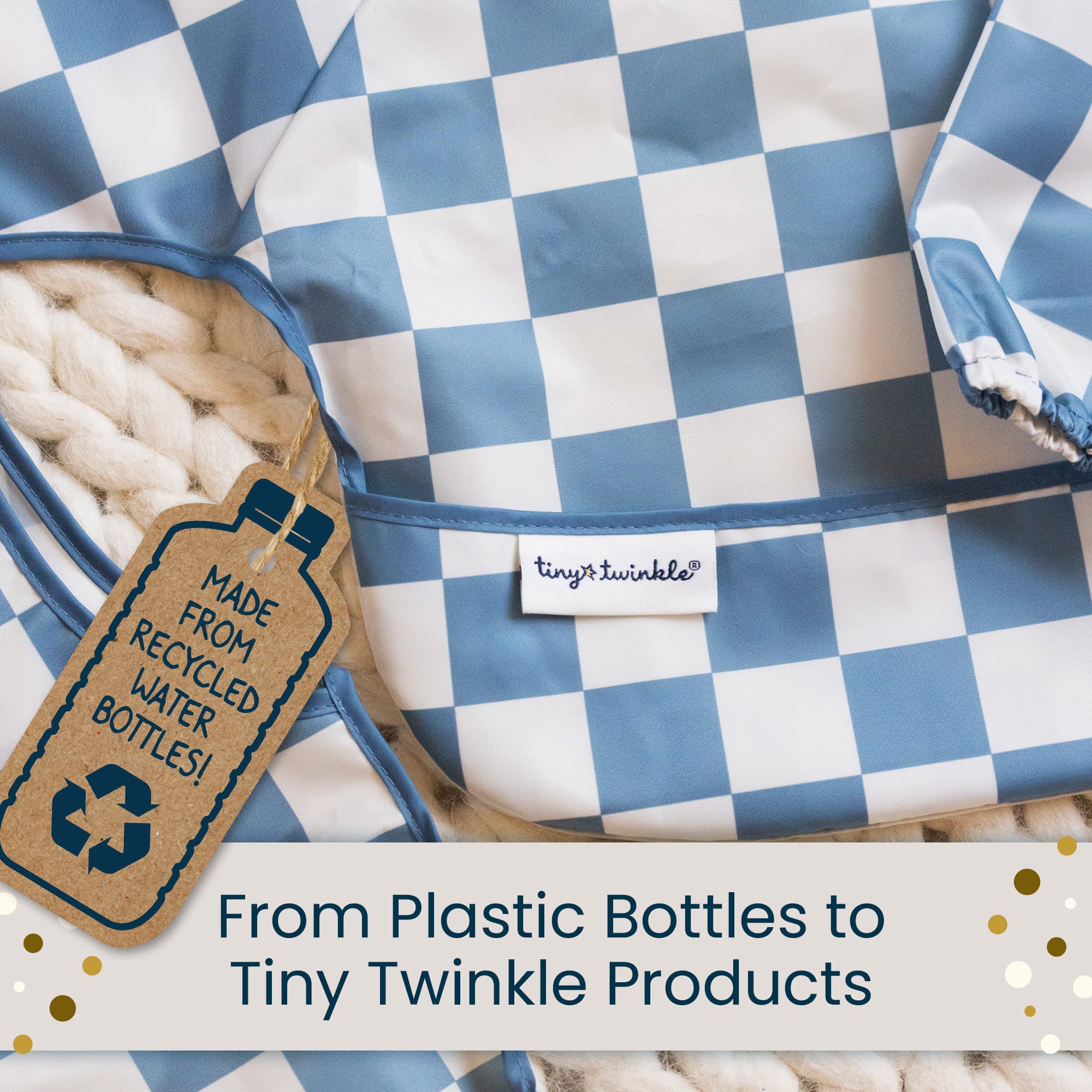 Tiny Twinkle Splat Mat measures 44 by 44 inches for wide coverage.