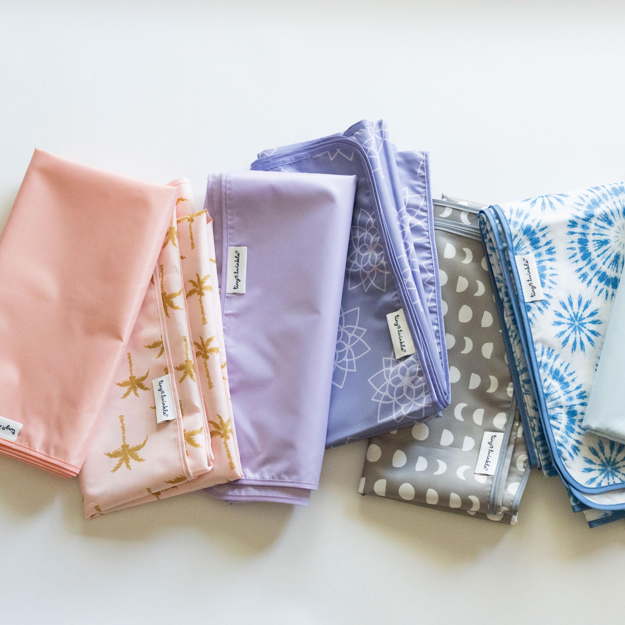 Tiny Twinkle Splat Mat BPA- and phthalate-free for baby safety.