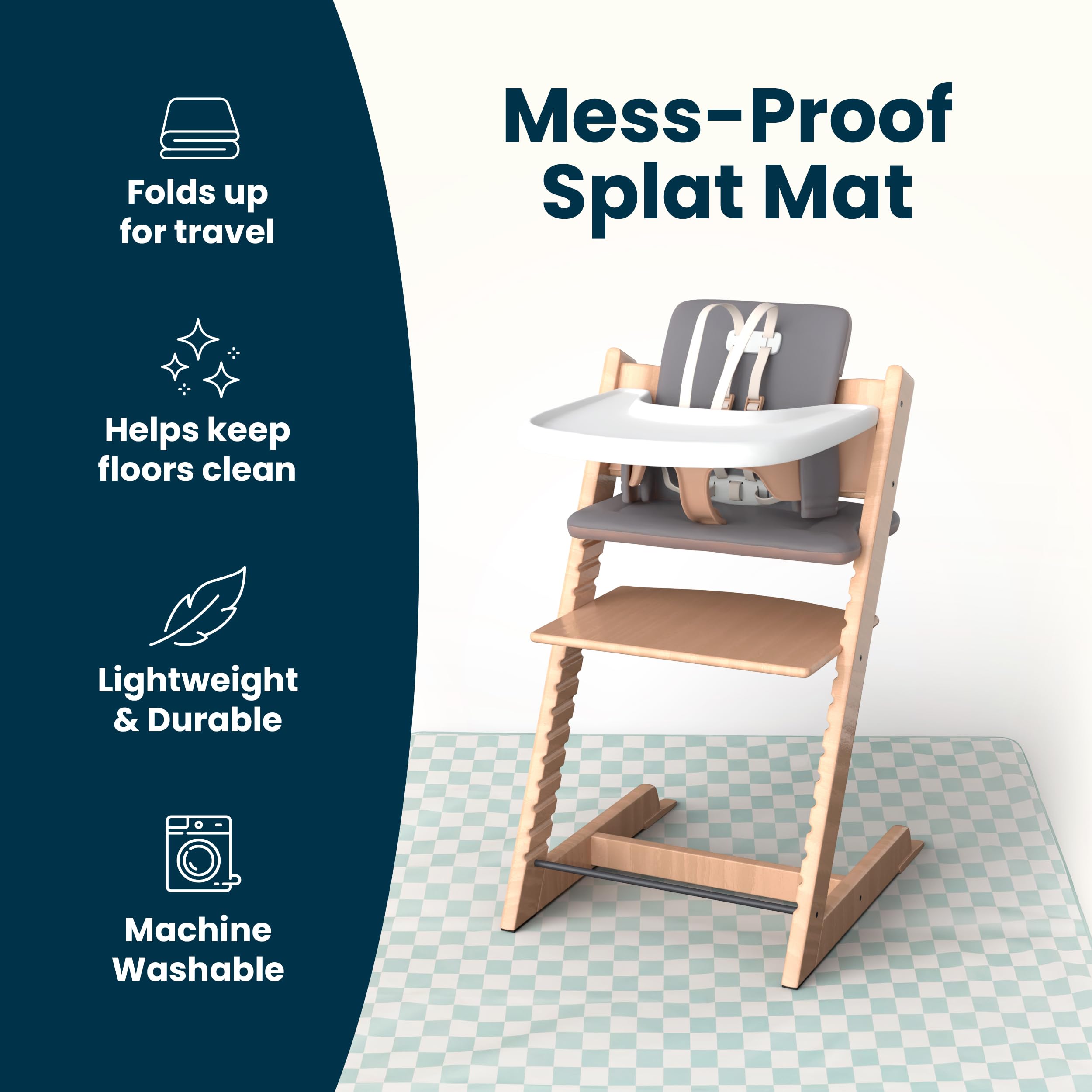 Tiny Twinkle Splat Mat safe baby design supports worry-free spaces