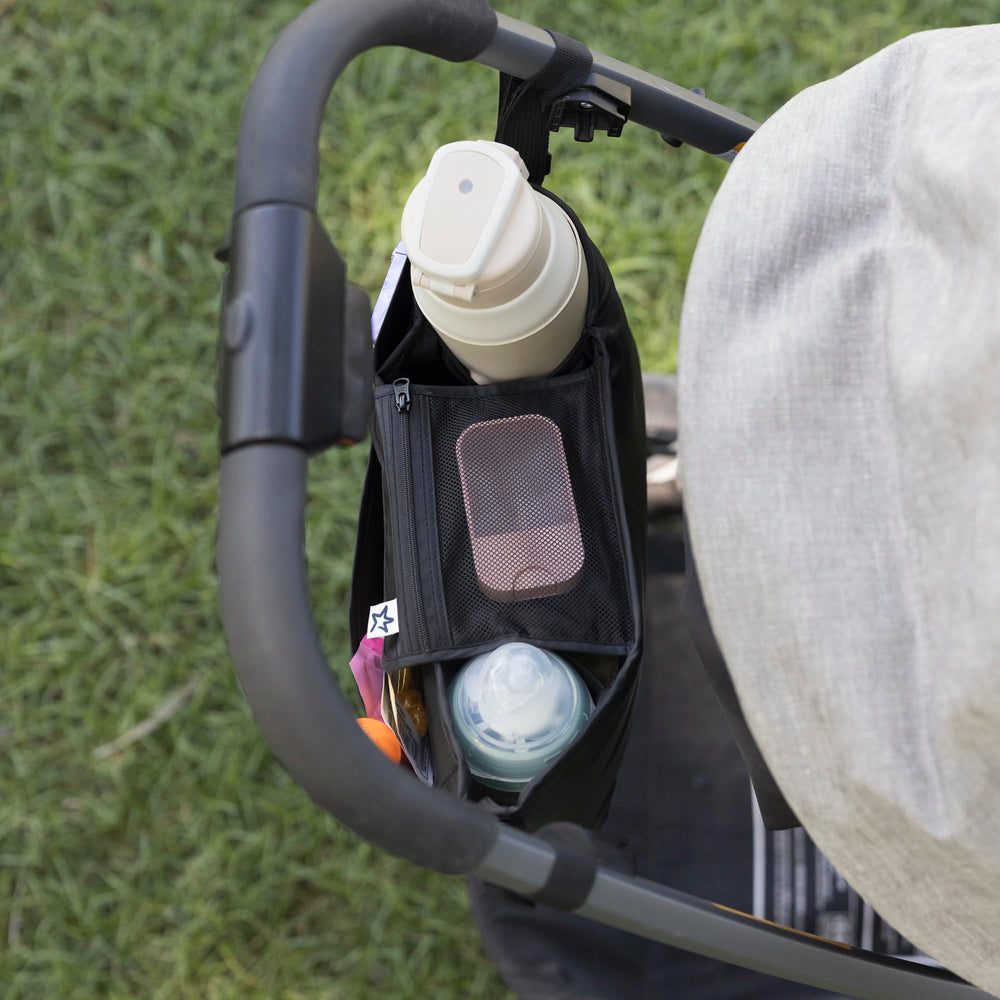 Tiny Twinkle adjustable strap secures to Cruz/Bugaboo Fox for a secure fit.