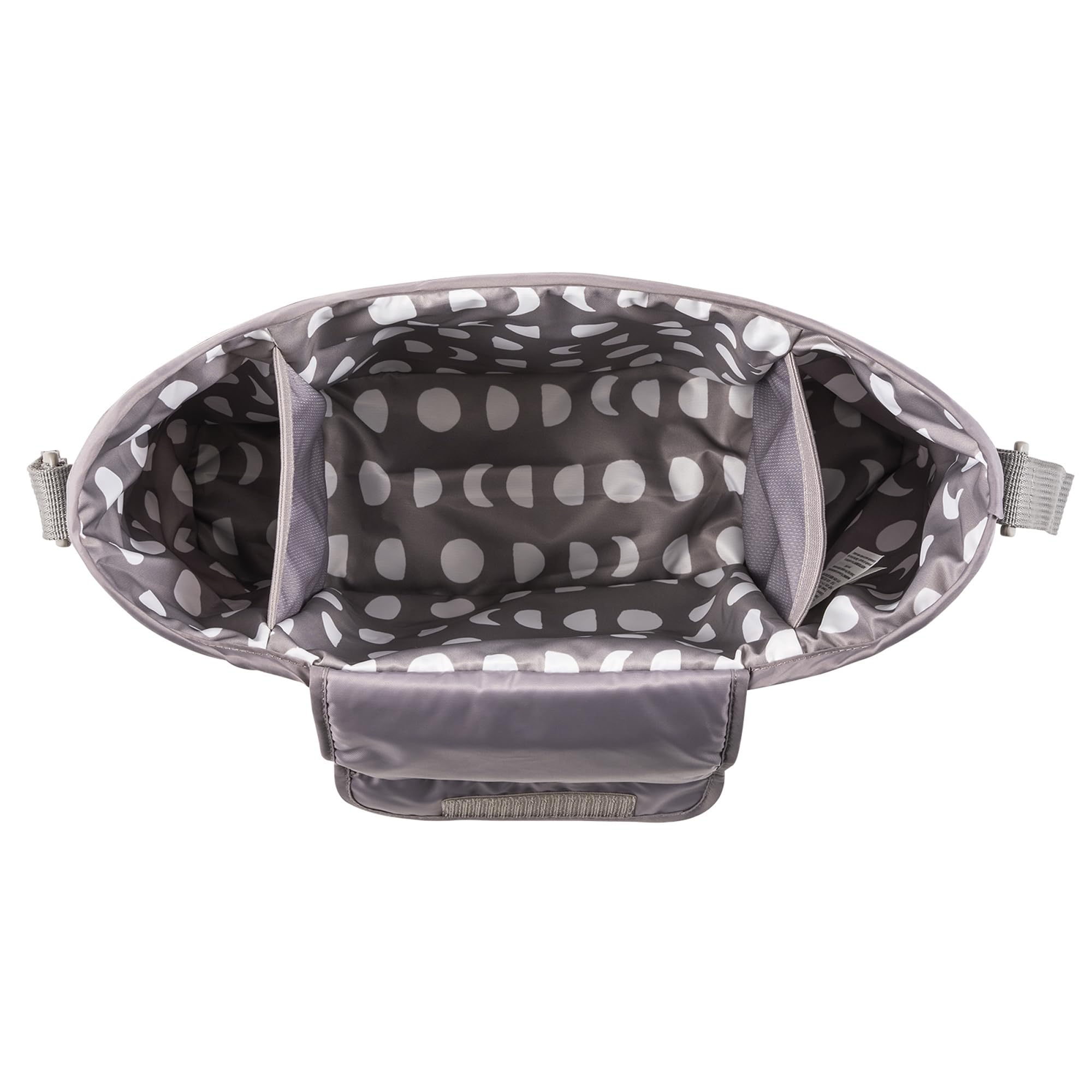 Tiny Twinkle interior pocket ready to hold diapers, wipes, or toys within reach.