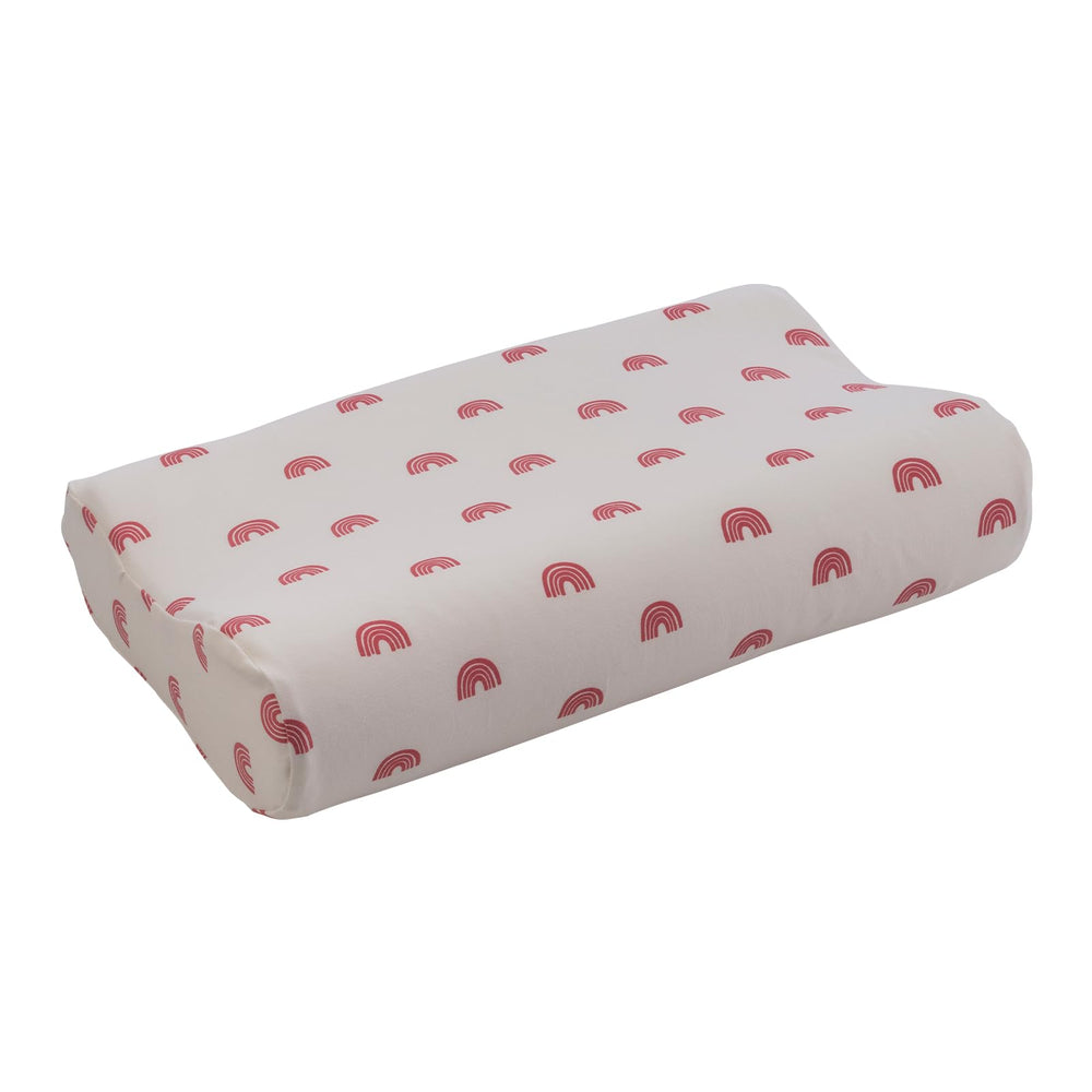 Tiny Twinkle toddler pillow contoured comfort reduces pressure points for better spinal alignment.