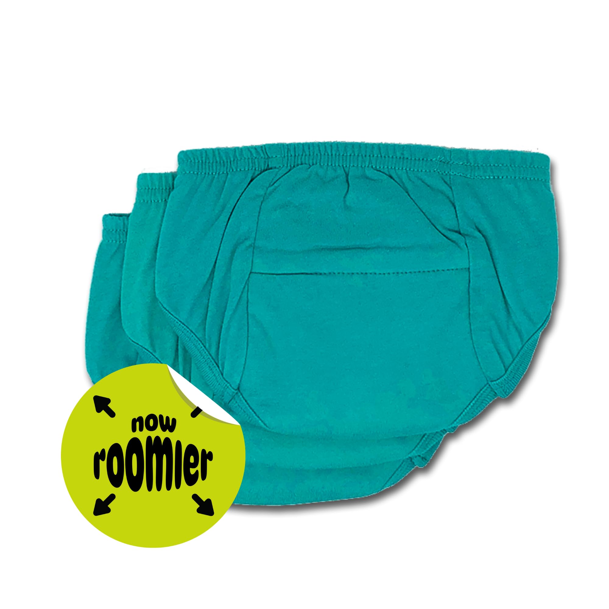 Tiny Undies Tiny Trainers 2T aqua blue side view unisex design