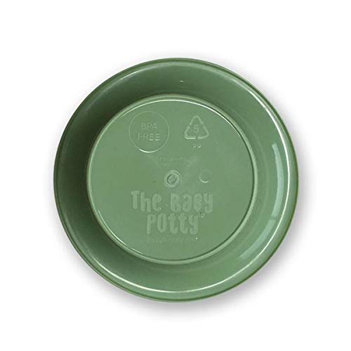 Tiny Undies Top Hat Potty green ergonomic design—easy handling and quick setup.