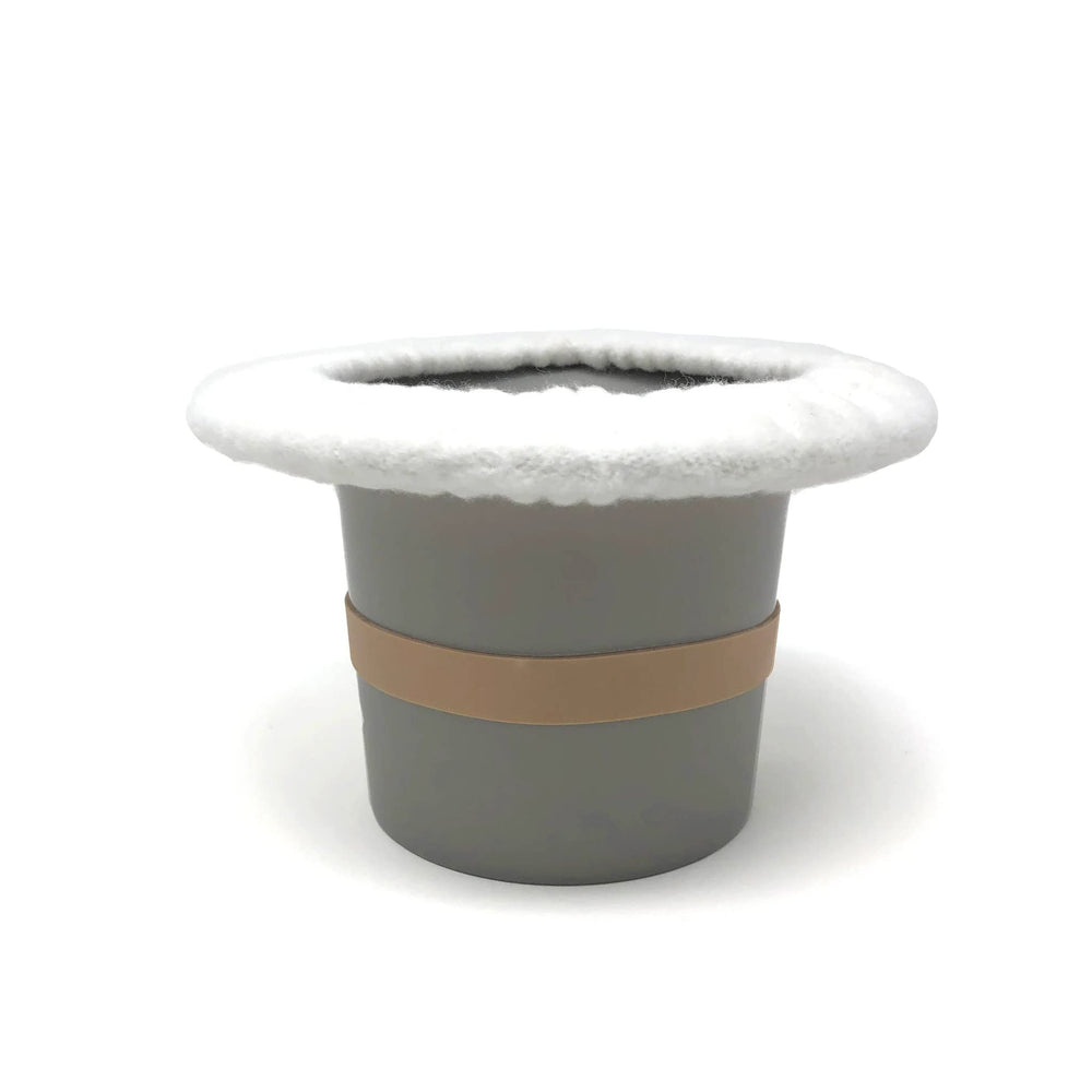 Tiny Undies Top Hat Potty grey outer shell with anti-slip band for secure infant use.