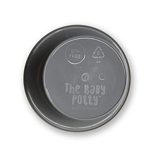 Tiny Undies Top Hat Potty grey recyclable BPA-free construction for eco-conscious choice.