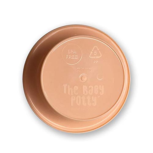 Tiny Undies Top Hat Potty recyclable plastic shell shown for eco-friendly use.