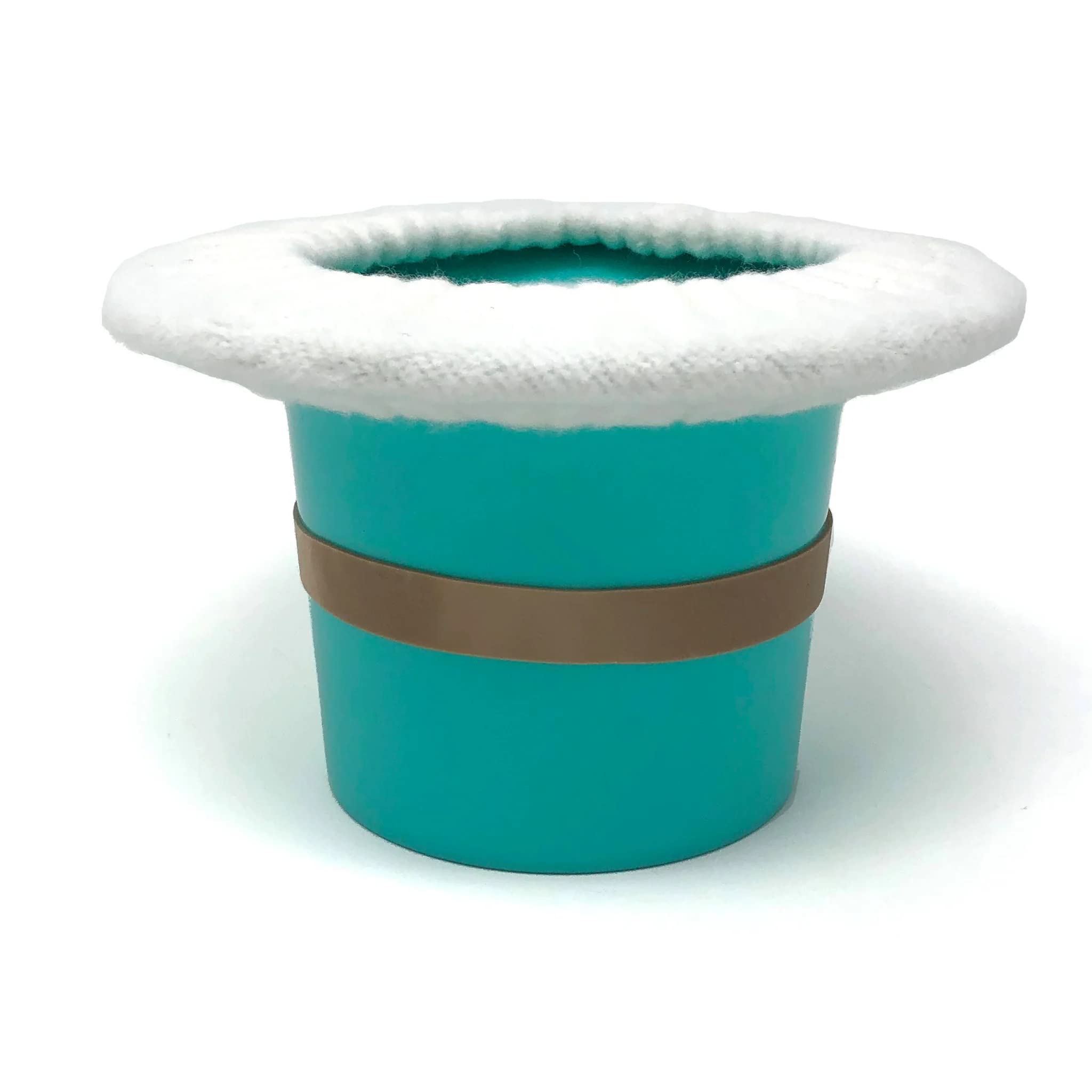 Tiny Undies Top Hat Potty in turquoise supports on-the-go EC practice.