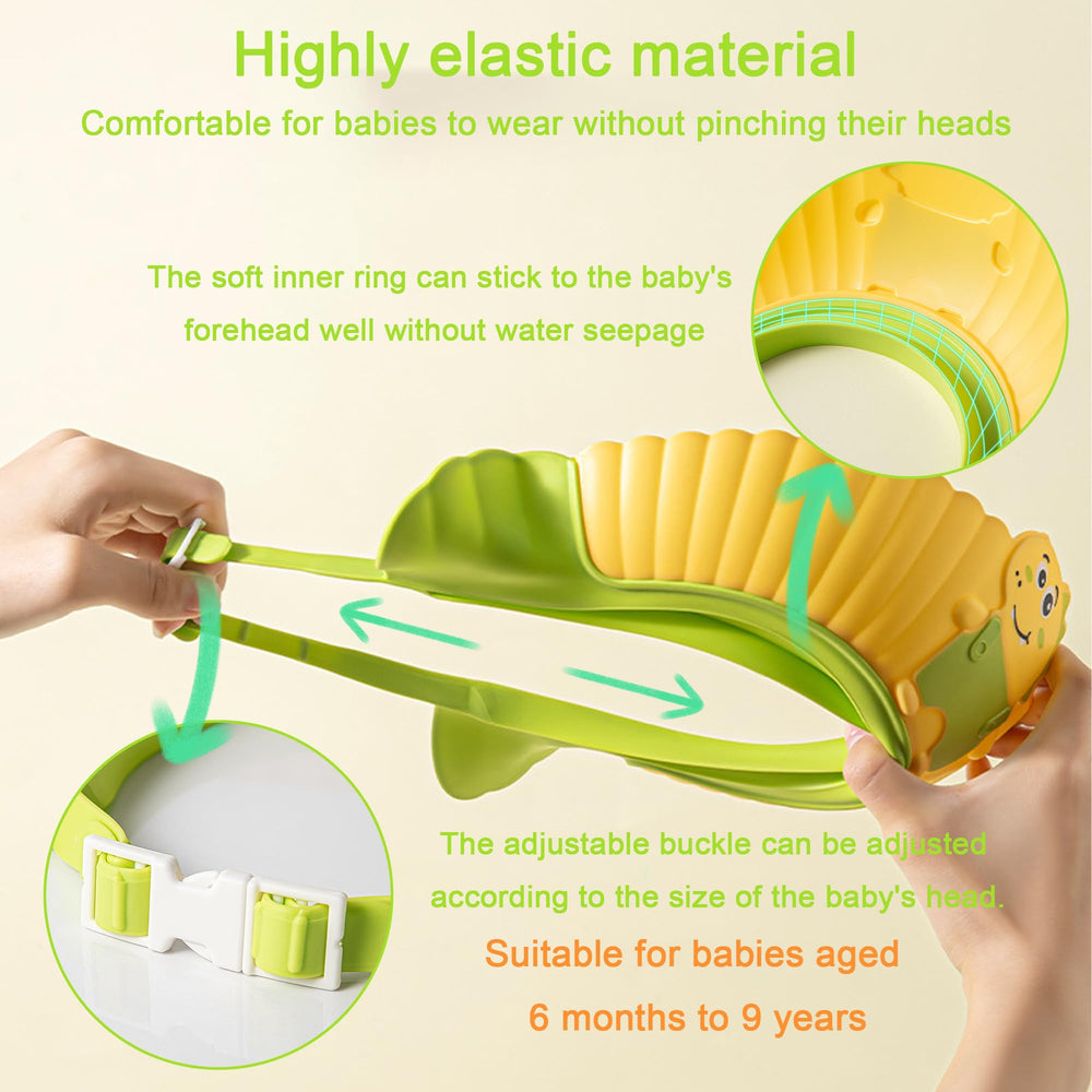 TinyGuardian capshield for kids aids haircuts and rinsing with comfortable wear.