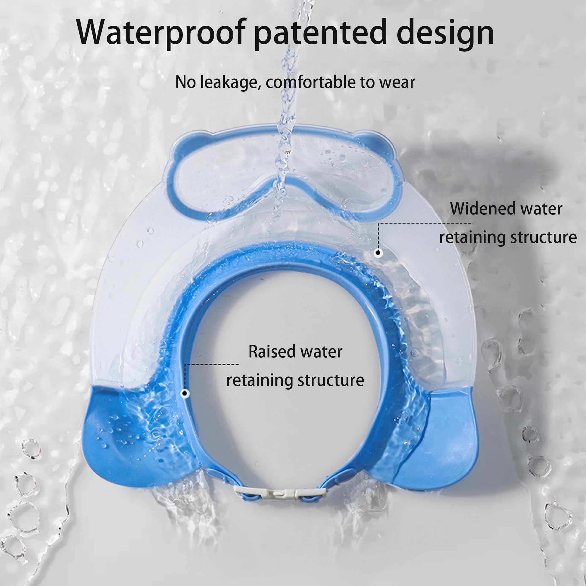 TinyGuardian multi-use bath cap doubles as sun shade and haircut helper.