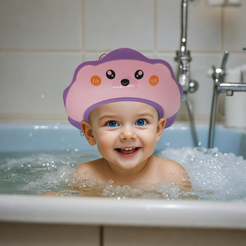 TinyGuardian sea lion shower visor for 0-9 years provides eye and ear protection