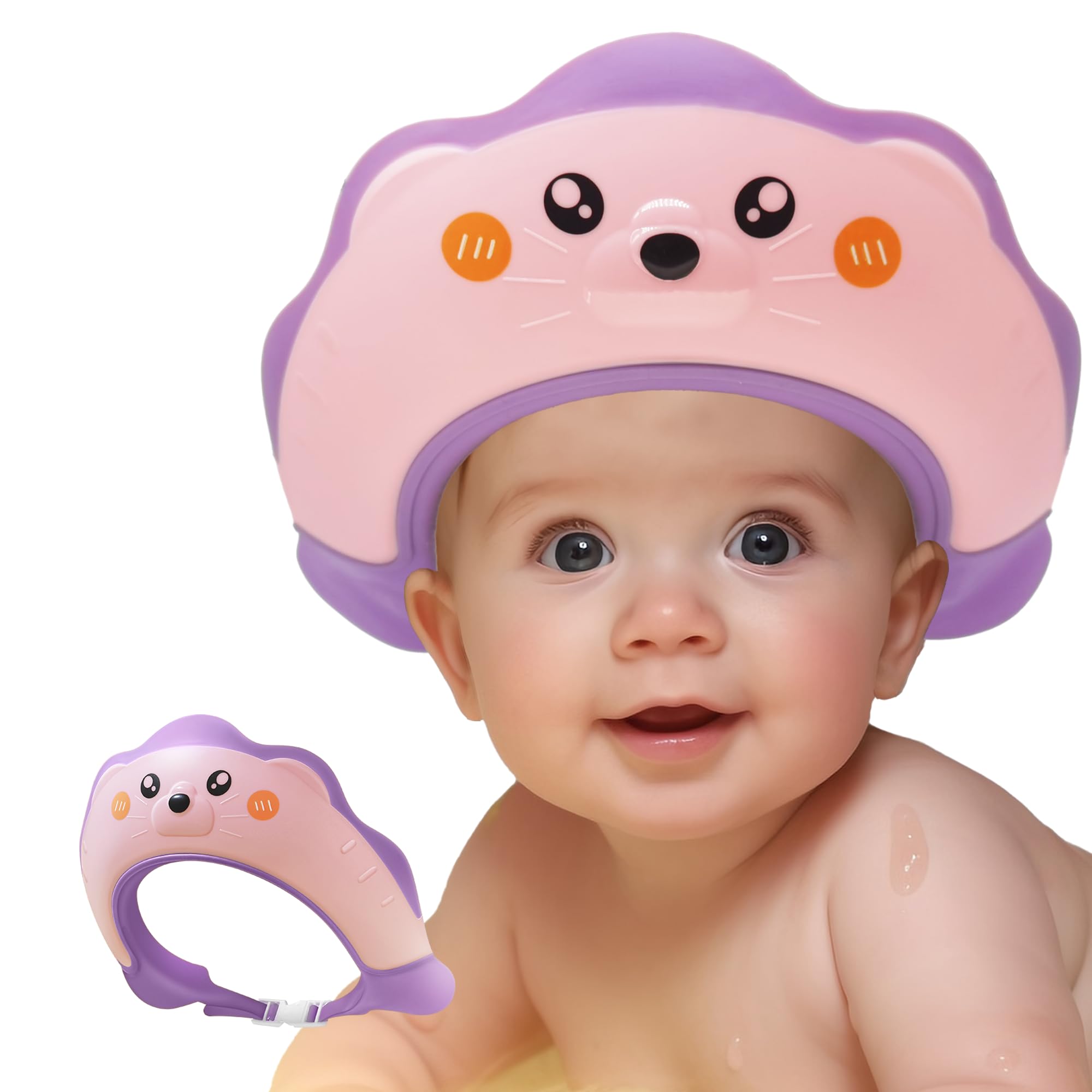 TinyGuardian sea lion shower visor front view protects eyes from shampoo splashes