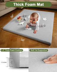 TINYHARBO Baby Play Gym arches detachable lets the mat become a play rug.