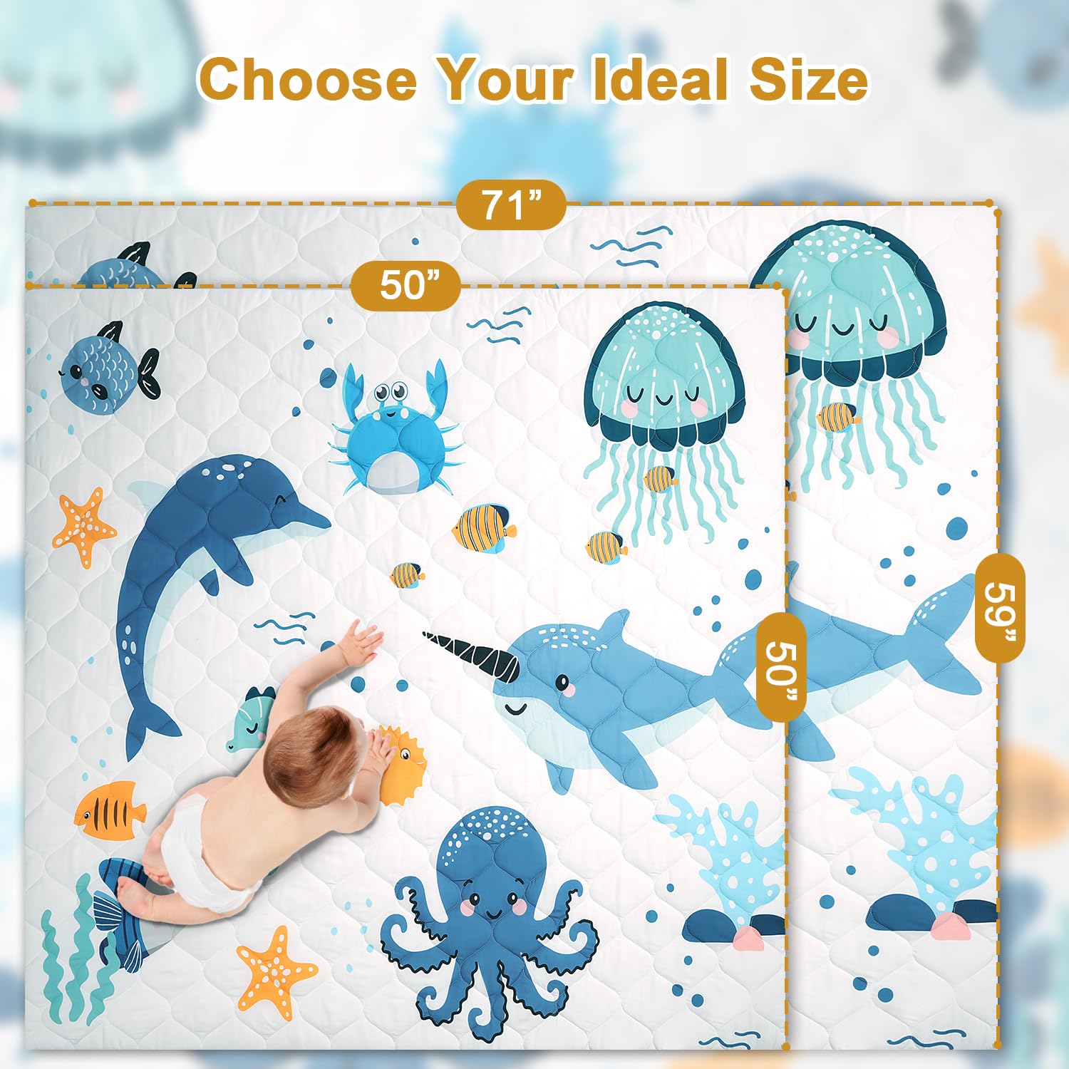 tinyharbo mat easy-clean surface ideal for infants and toddlers during playtime