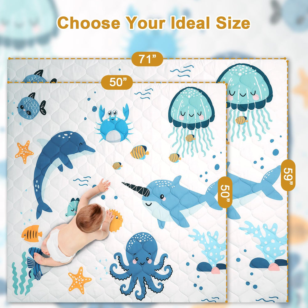 tinyharbo mat easy-clean surface ideal for infants and toddlers during playtime
