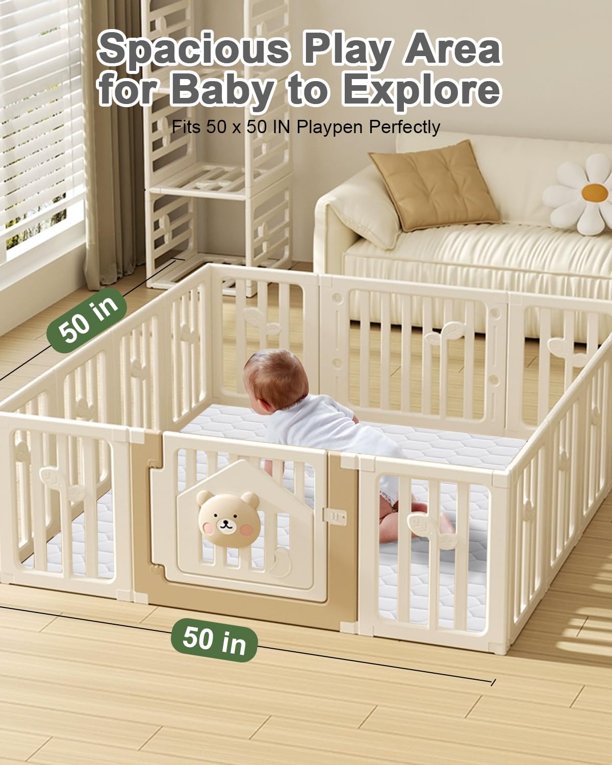 TINYHARBO tummy-time area encourages supervised infant play sessions.