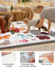 TINYHARBO machine-washable cover simplifies cleanup after messy play sessions.