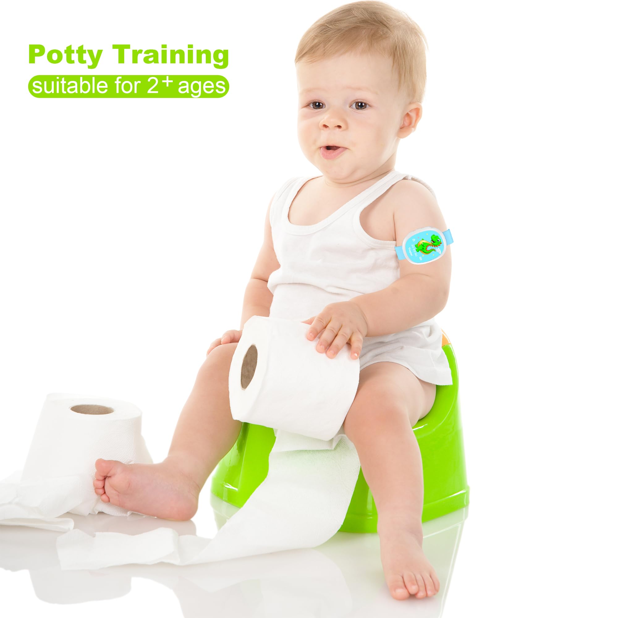 Tinyimi potty trainer dinosaur watch worn on wrist encourages routine potty breaks