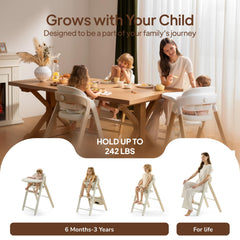 Tinyiota high chair adjustable-8-levels demonstrates customizable seating for growing kids