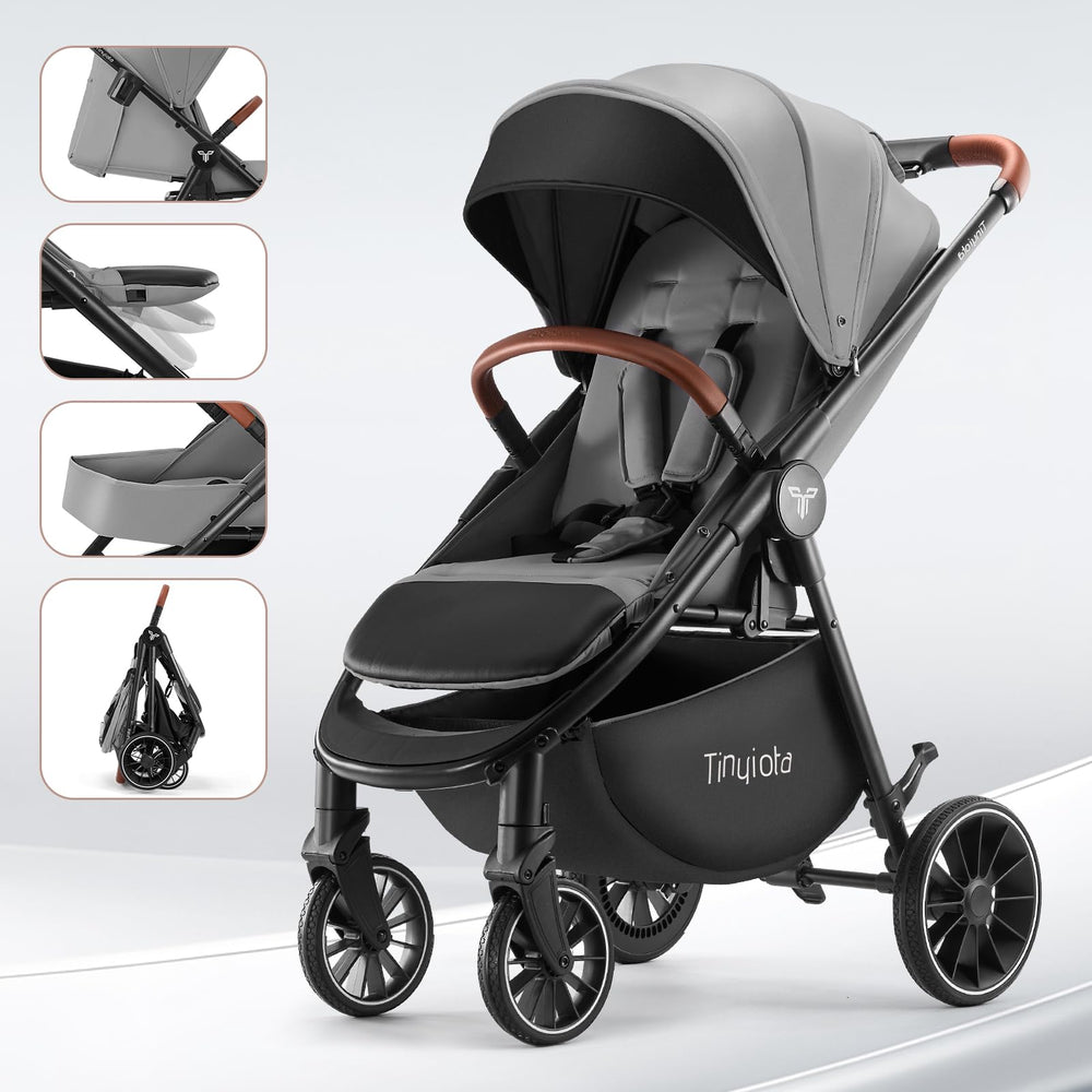Tinyiota stroller cup holder accessory enhances on-the-go hydration during strolls.
