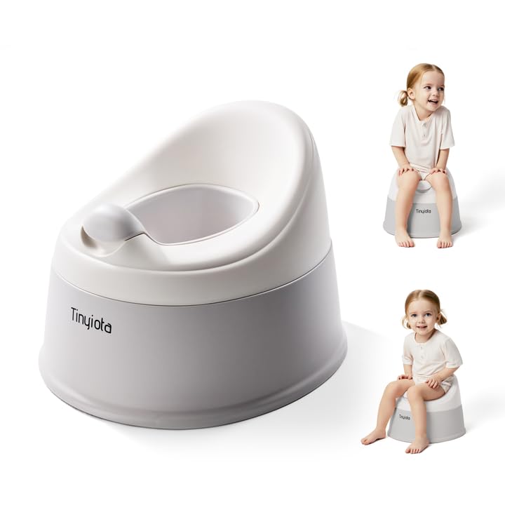 Tinyiota toddler potty gray base shows stable non-slip design for secure use.