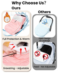 TinyPalsa universal-fit elastic-edges securely hug most infant seats.