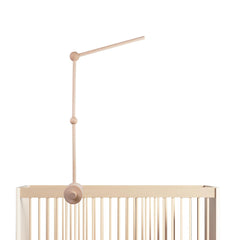 TinyWiz Baby Crib Mobile Arm base attachment provides secure mobile mounting on crib rails.