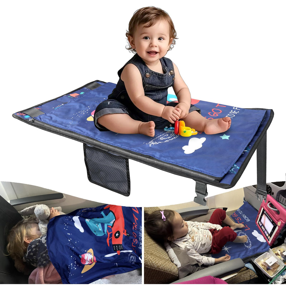 TIOKVIOP kids airplane bed compact folded for easy travel storage.