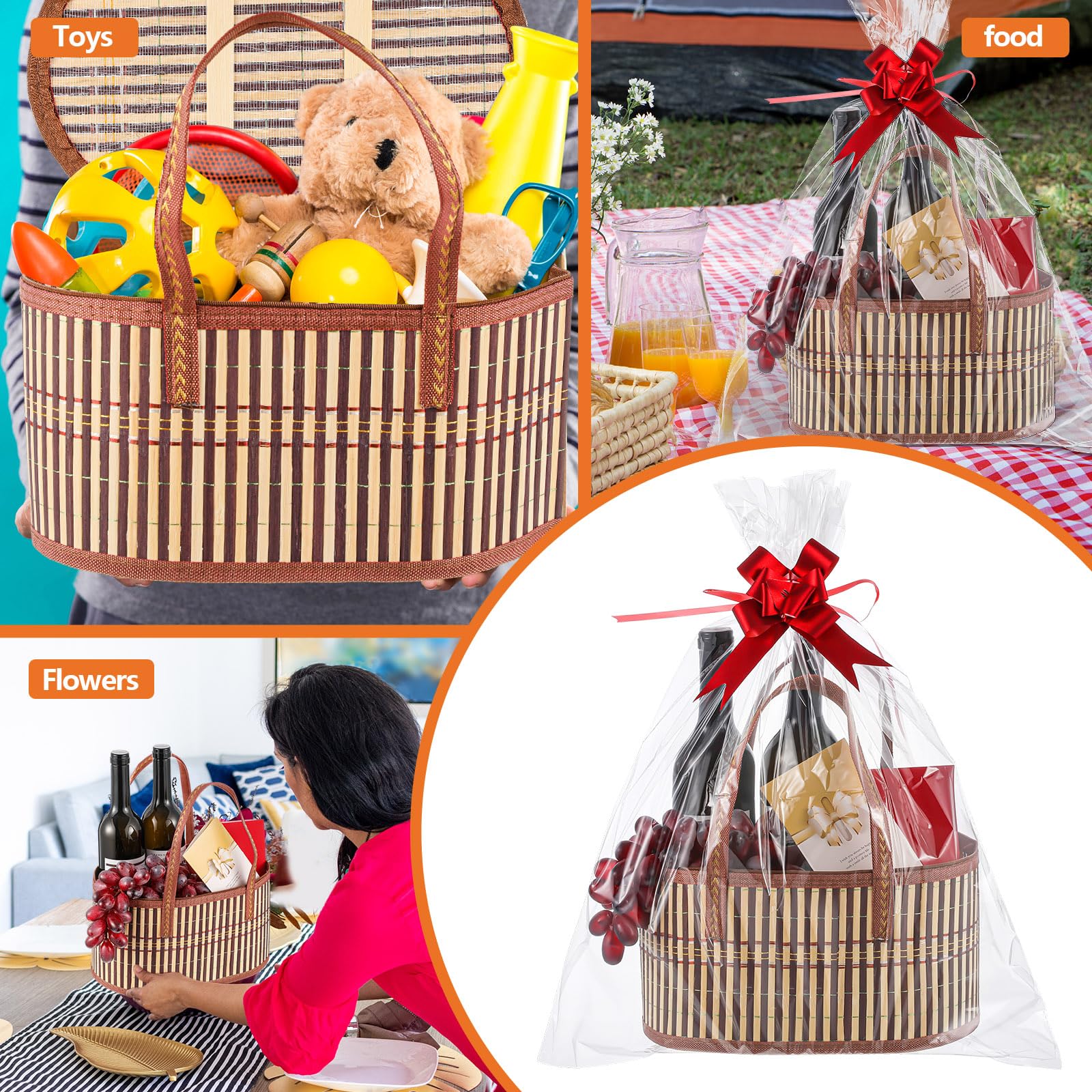 Tioncy 6-set golden pull bows add a festive finishing touch