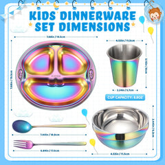 Tioncy balanced bites divided plate helps keep foods separate for variety during meals