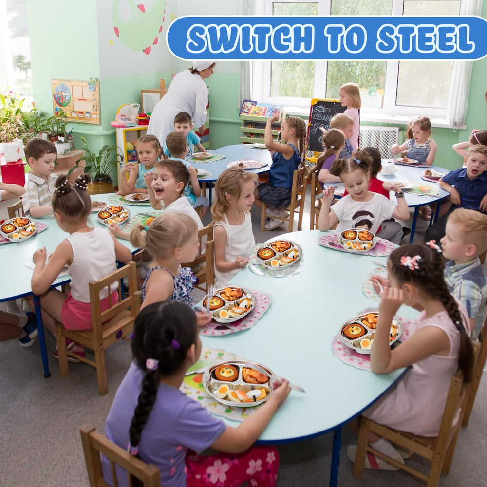 Tioncy camping travel plate for kids makes meals on the go easy
