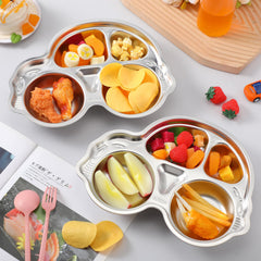 Tioncy dishwasher-safe steel plate—quick cleanup after busy family dinners.