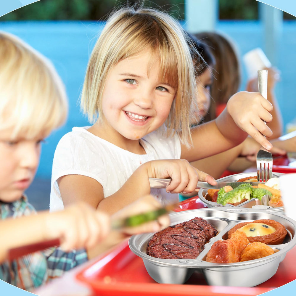Tioncy kid meal time friendly plate helps with portions