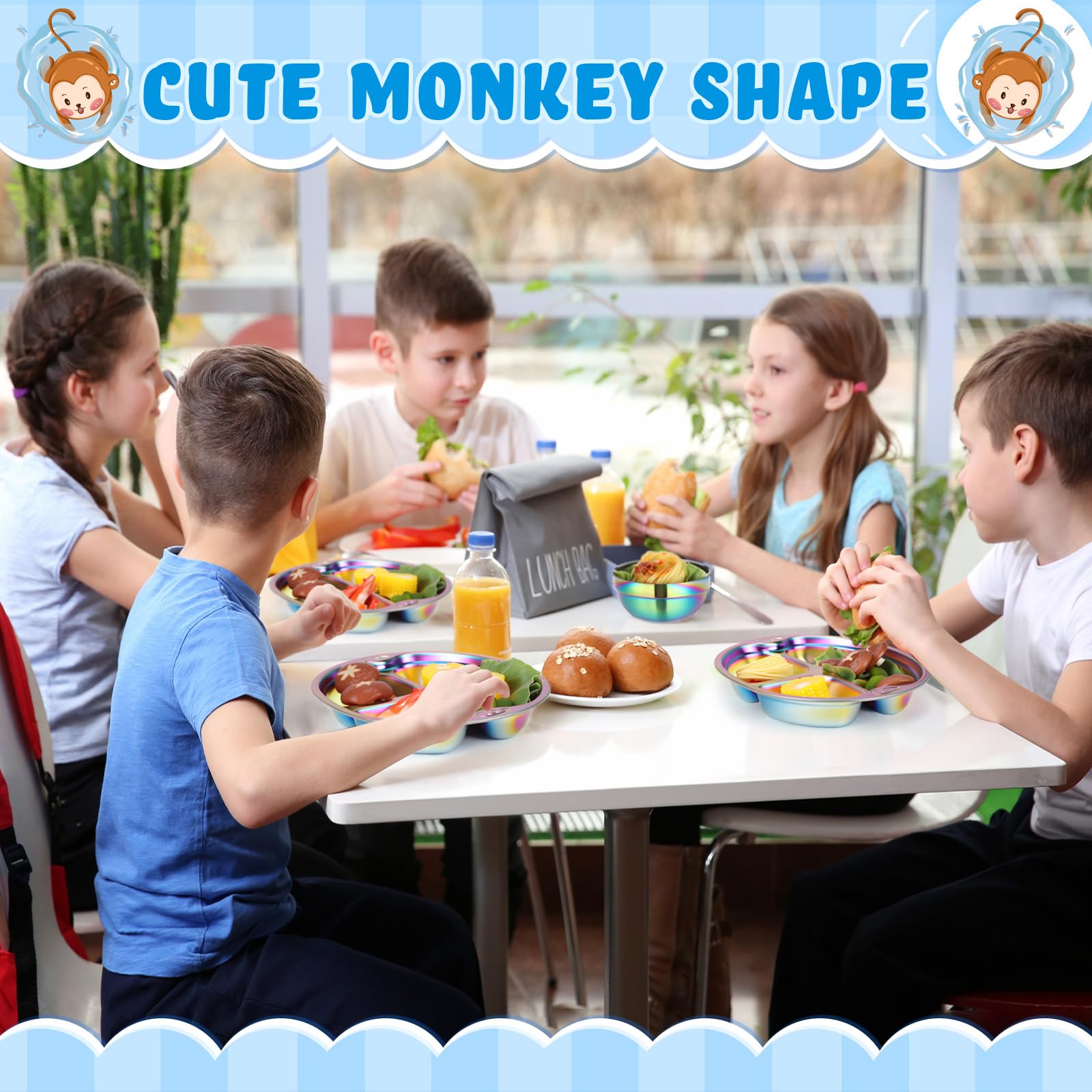 Tioncy kids utensils forks sized for toddlers promote safe self-feeding