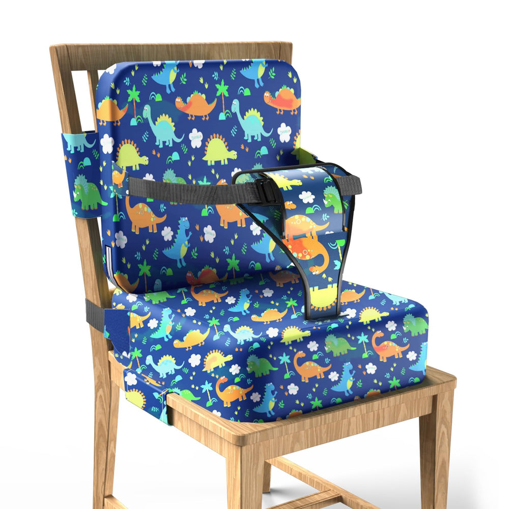 TIOPSUUO toddler booster seat front view for dining tables showing stable setup