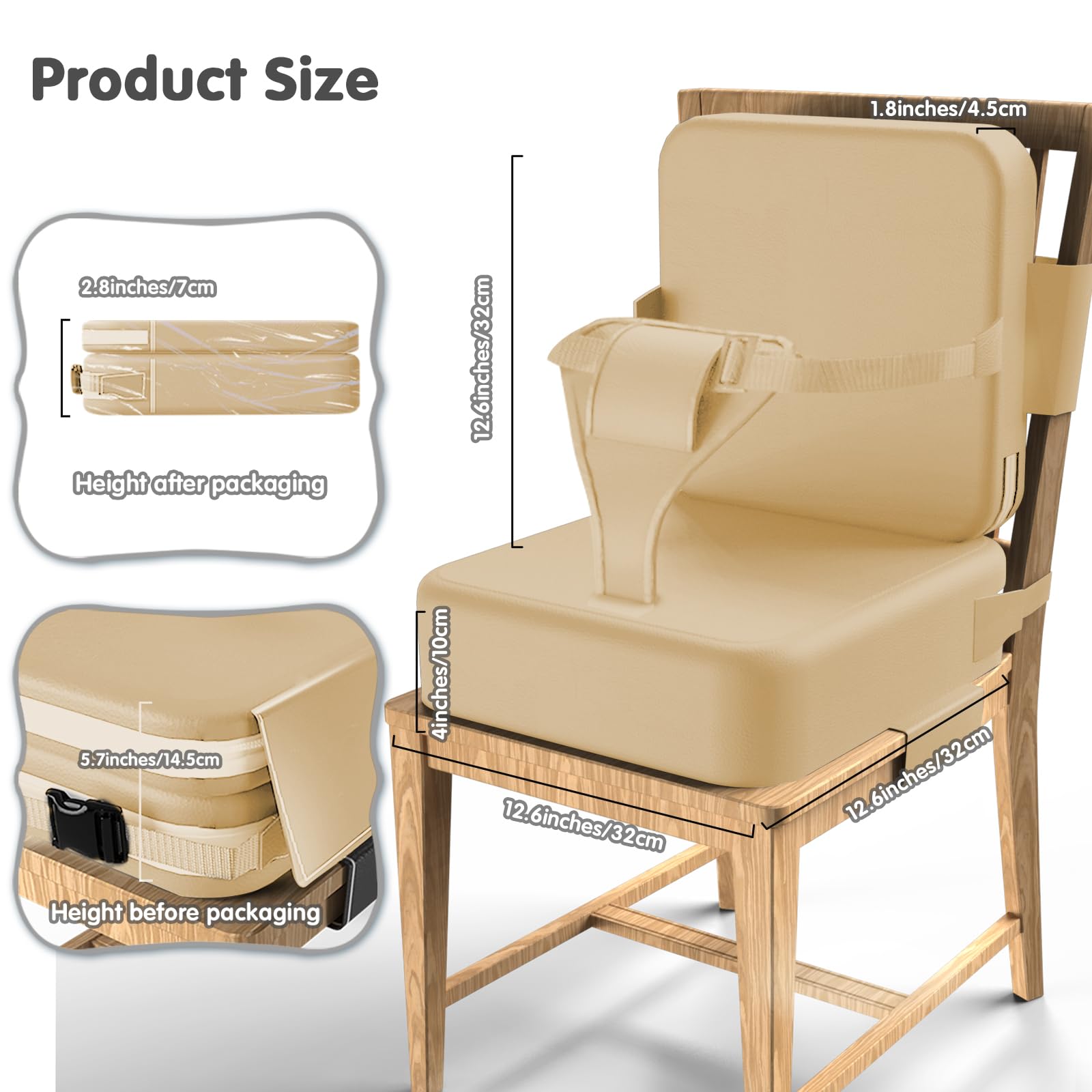 TIOPSUUO toddler booster seat waterproof cover resists spills and stains.