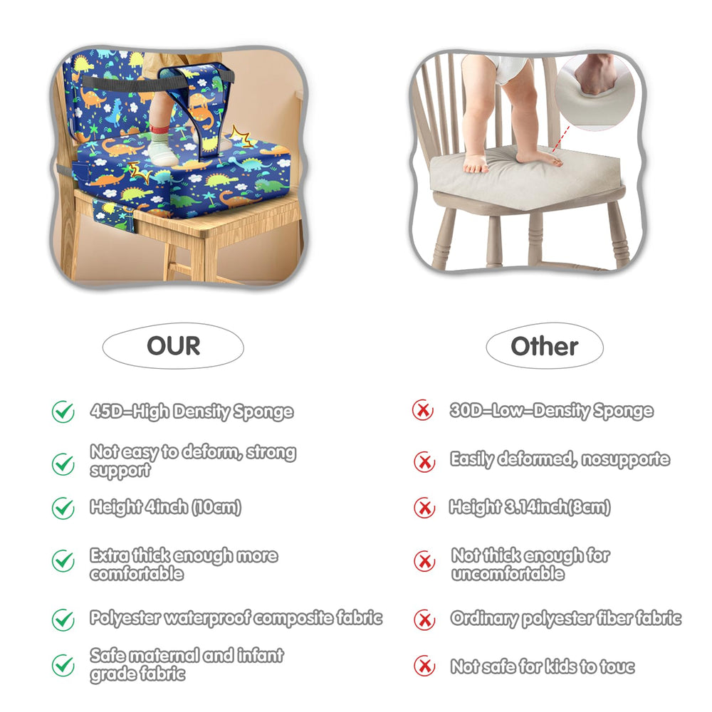 TIOPSUUO booster seat waterproof cover keeps spills away and cleans easily