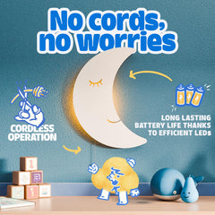 Tip perk Battery-operated Night Light offers cordless convenience and simple installation