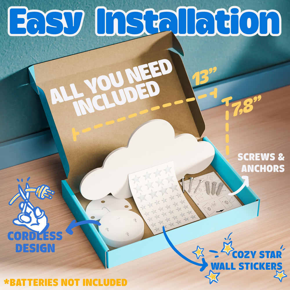 Tip perk Cloud Light decorative display adds charm to kids' rooms